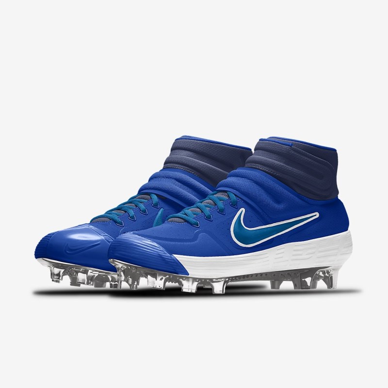 Nike Alpha Huarache Elite 2 Mid MCS Baseball Sko Herre Blå | UU7750-726