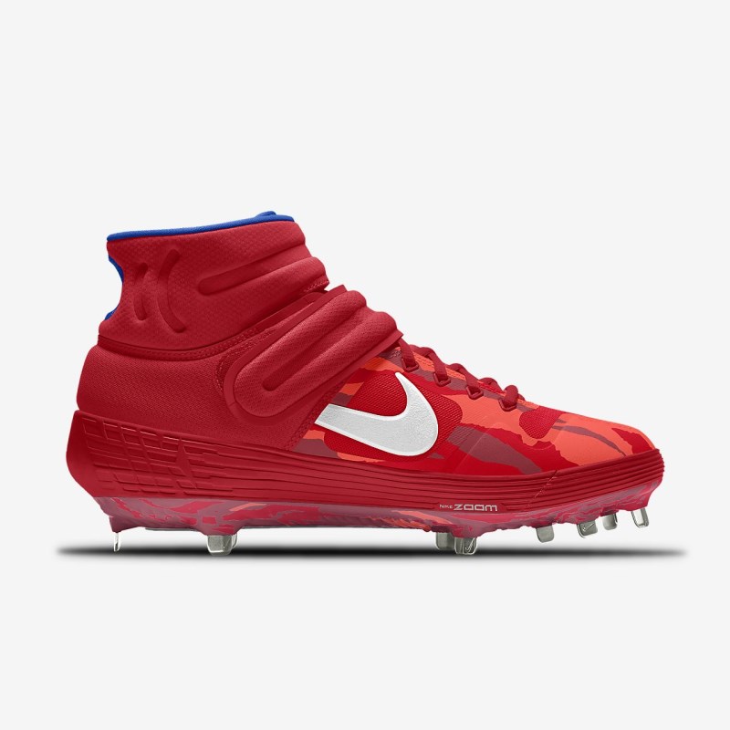 Nike Alpha Huarache Elite 2 Mid Metal Baseball Sko Dame Rød | CF7411-908
