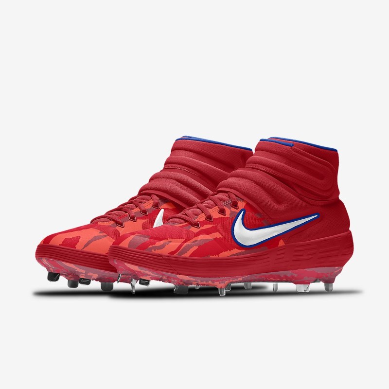 Nike Alpha Huarache Elite 2 Mid Metal Baseball Sko Herre Rød | DP4324-880