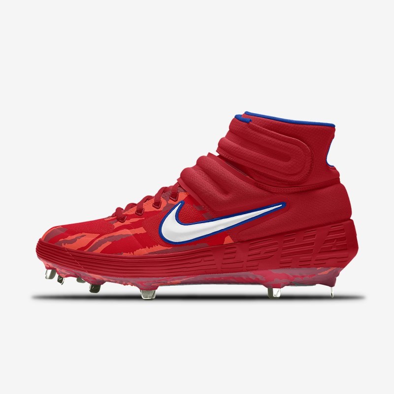 Nike Alpha Huarache Elite 2 Mid Metal Baseball Sko Herre Rød | DP4324-880