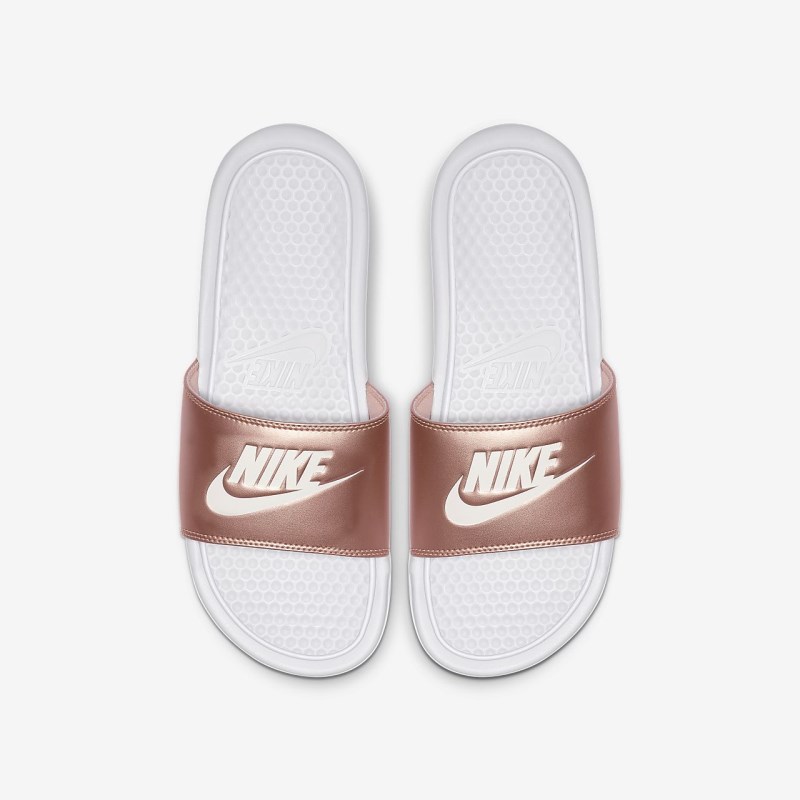 Nike Benassi Badesandaler Dame Hvide | JM8648-752