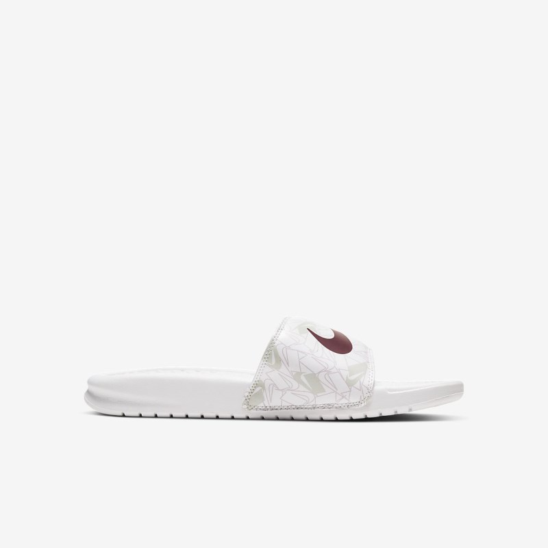 Nike Benassi JDI Floral Badesandaler Dame Hvide | IT4503-377
