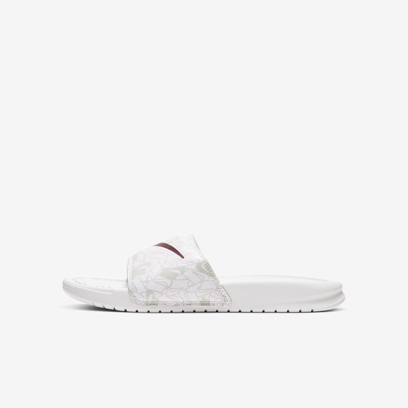Nike Benassi JDI Floral Badesandaler Dame Hvide | IT4503-377