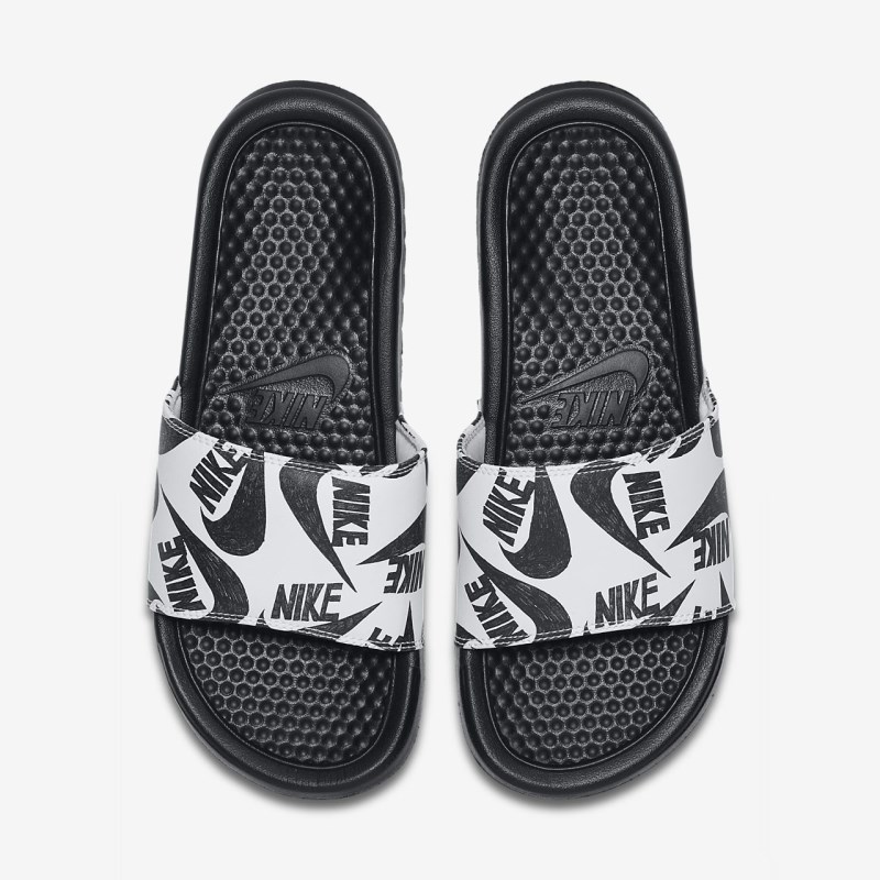 Nike Benassi JDI Floral Badesandaler Dame Sort | RD3502-514