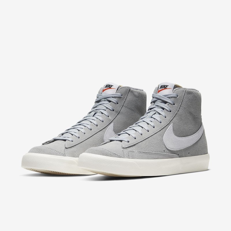 Nike Blazer Mid '77 Ruskind Sneakers Herre Grå | LP4644-262