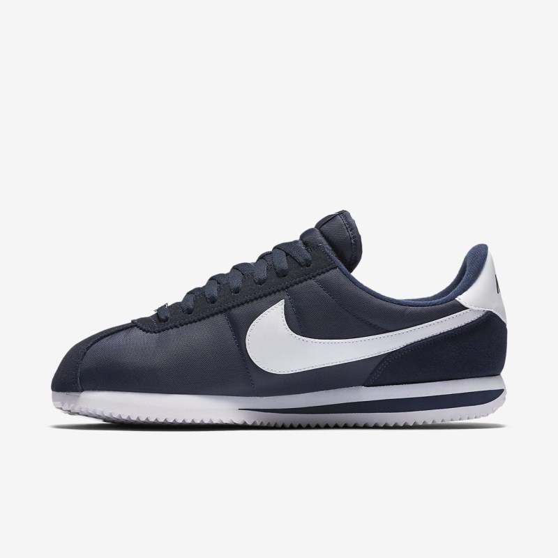 Nike Cortez Basic Nylon Sneakers Herre Obsidian | BY2962-840