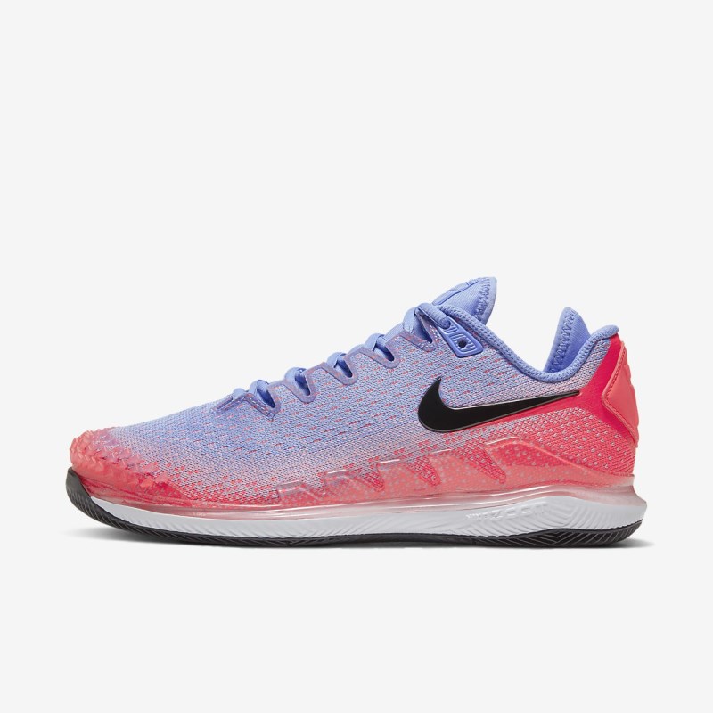 Nike Court Air Zoom Vapor X Knit Tennissko Dame LyseBlå | NX7896-231