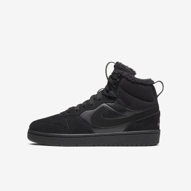 Nike Court Borough Mid 2 Sneakers Børn Sort | ZN2500-958