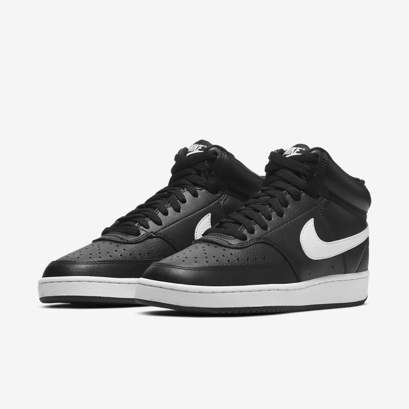Nike Court Vision Mid Sneakers Dame Sort | QD1218-849