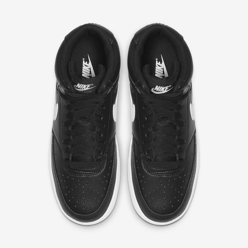 Nike Court Vision Mid Sneakers Dame Sort | QD1218-849