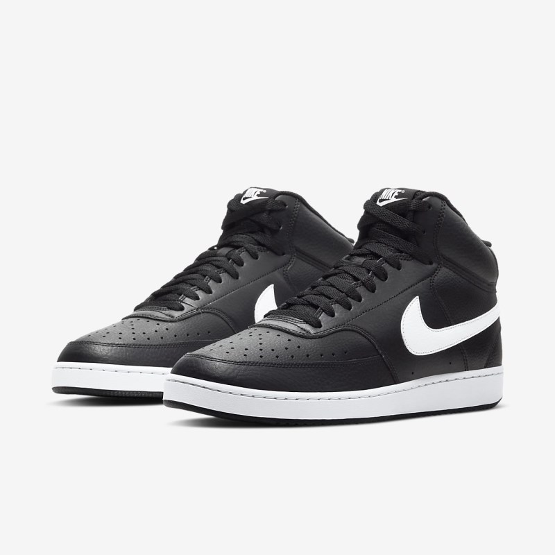 Nike Court Vision Mid Sneakers Herre Sort | AR6684-155