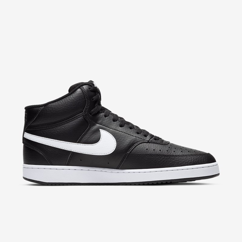 Nike Court Vision Mid Sneakers Herre Sort | AR6684-155