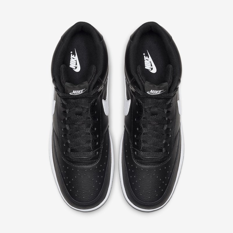 Nike Court Vision Mid Sneakers Herre Sort | AR6684-155