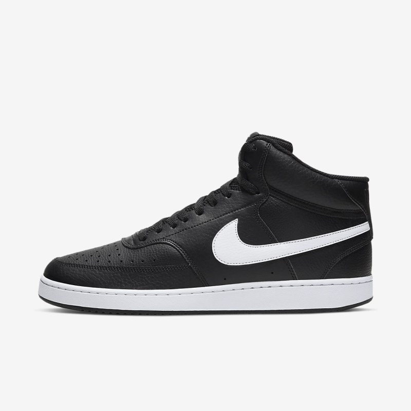 Nike Court Vision Mid Sneakers Herre Sort | AR6684-155