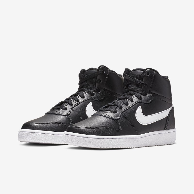 Nike Ebernon Mid Sneakers Dame Sort | GG6454-518