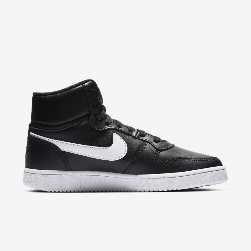 Nike Ebernon Mid Sneakers Dame Sort | GG6454-518