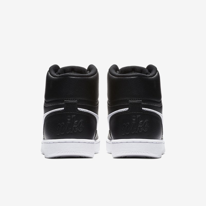 Nike Ebernon Mid Sneakers Dame Sort | GG6454-518