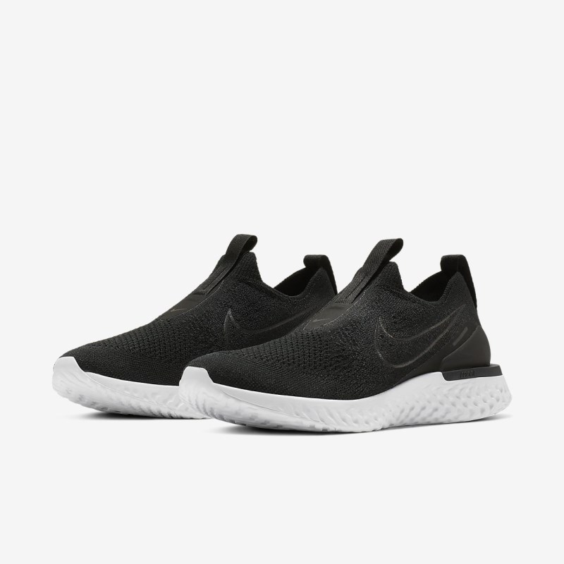 Nike Epic Phantom React Flyknit Løbesko Dame Sort | XT9330-297