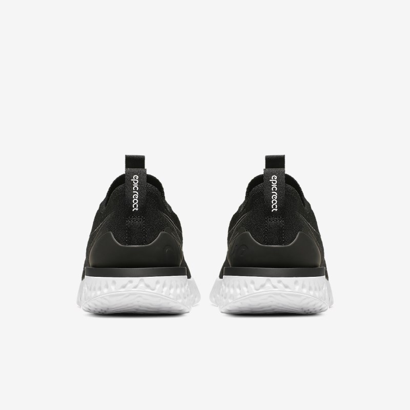 Nike Epic Phantom React Flyknit Løbesko Dame Sort | XT9330-297