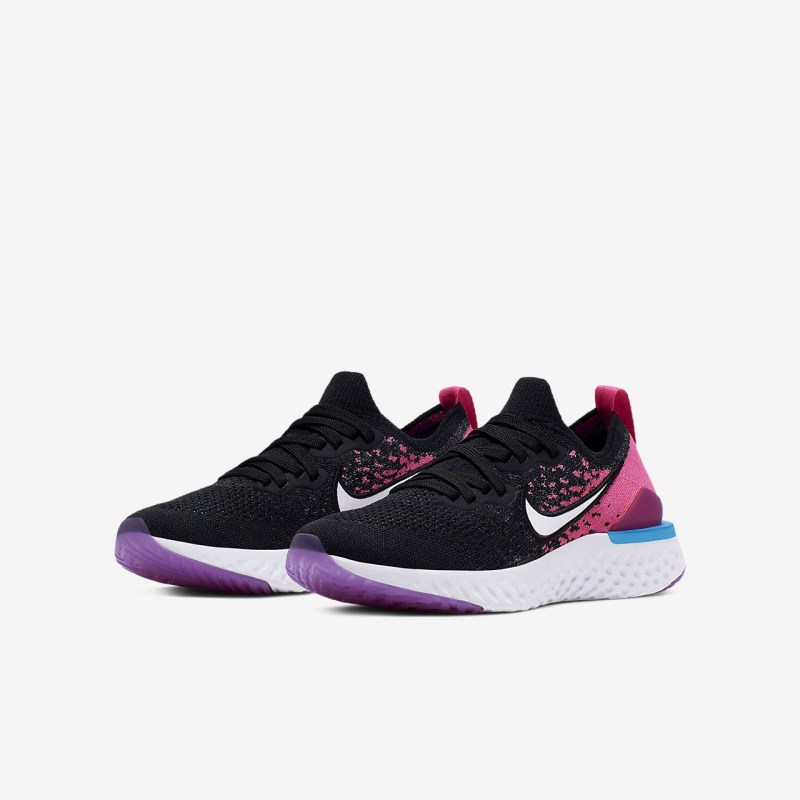 Nike Epic React Flyknit 2 Løbesko Børn Sort | UF1546-293