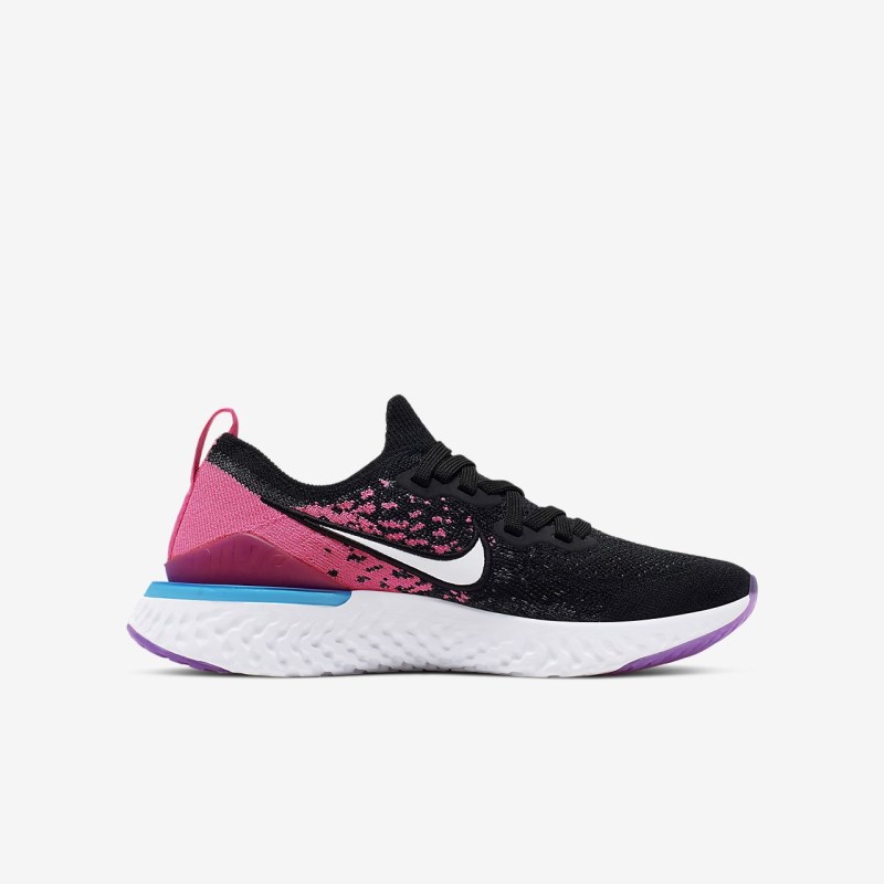 Nike Epic React Flyknit 2 Løbesko Børn Sort | UF1546-293