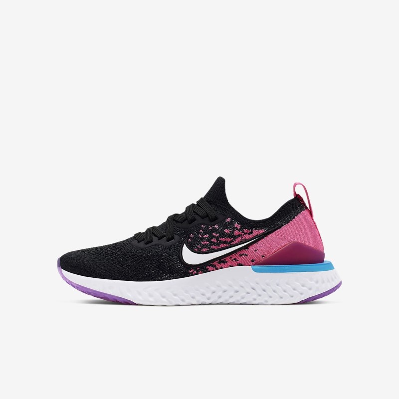 Nike Epic React Flyknit 2 Løbesko Børn Sort | UF1546-293