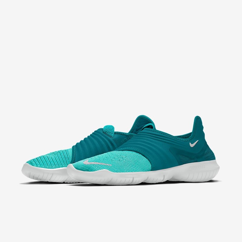 Nike Free RN Flyknit 3.0 Vandresko Dame Turkis | DL1778-278