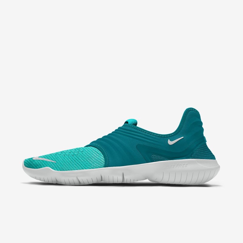 Nike Free RN Flyknit 3.0 Vandresko Dame Turkis | DL1778-278