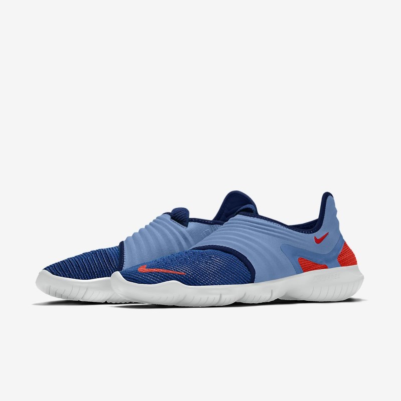 Nike Free RN Flyknit 3.0 Vandresko Dame Blå | IW8643-619