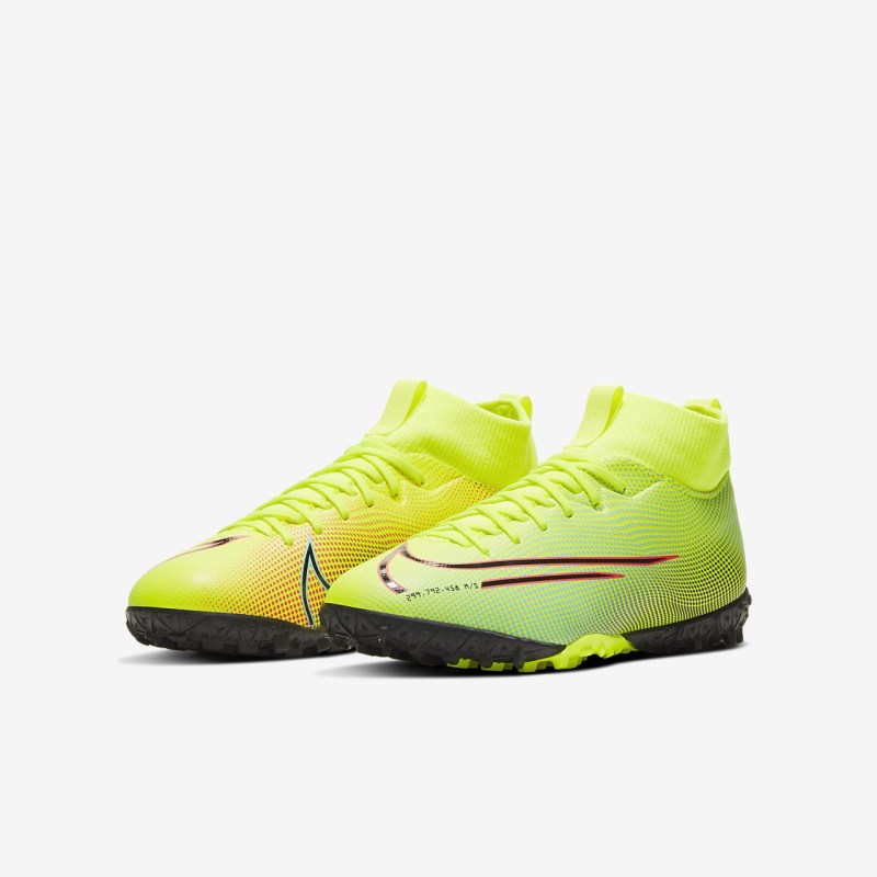 Nike Jr. Mercurial Superfly 7 Academy MDS TF Fodboldsko Børn Citron | NA3659-793