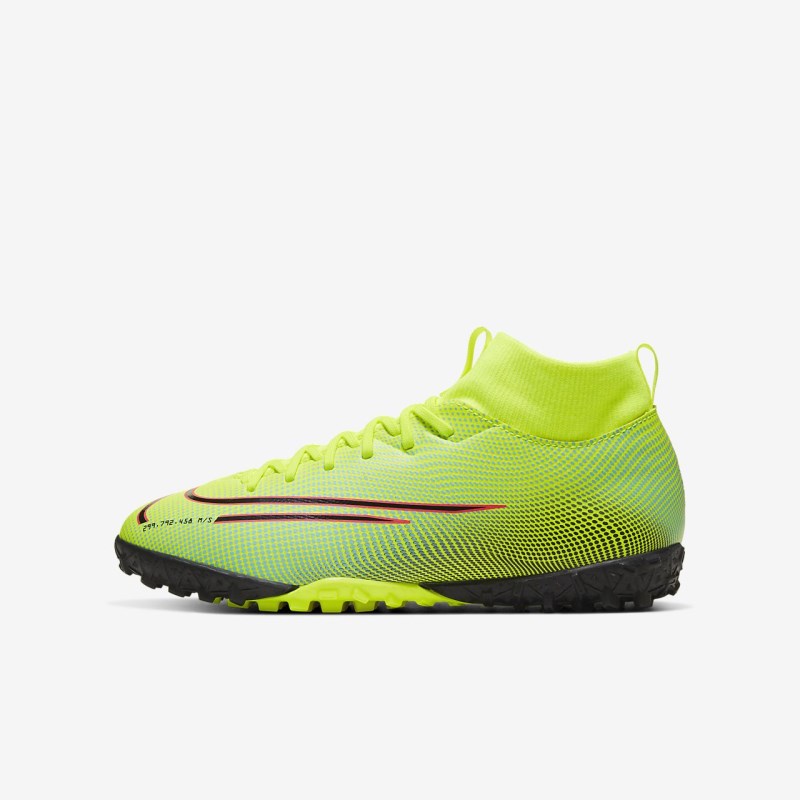 Nike Jr. Mercurial Superfly 7 Academy MDS TF Fodboldsko Børn Citron | NA3659-793