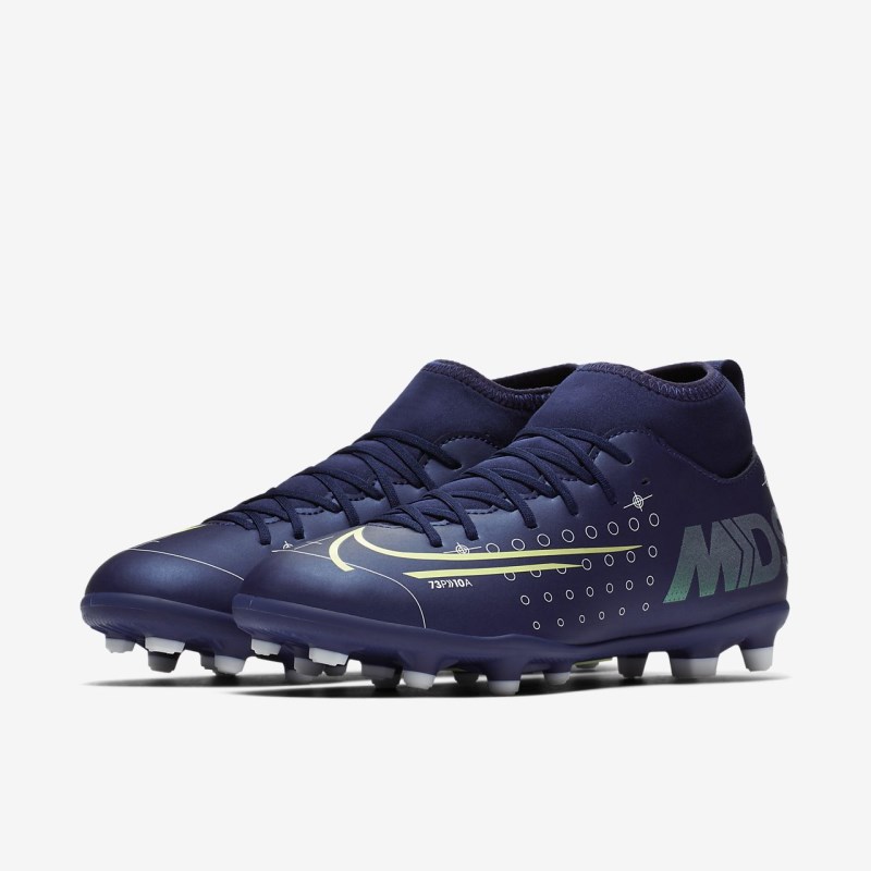Nike Jr. Mercurial Superfly 7 Club MDS MG Fodboldsko Børn Blå | YO8710-158
