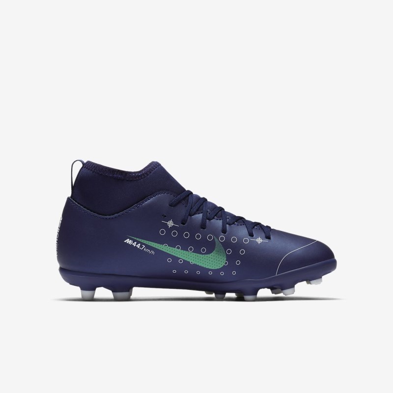 Nike Jr. Mercurial Superfly 7 Club MDS MG Fodboldsko Børn Blå | YO8710-158
