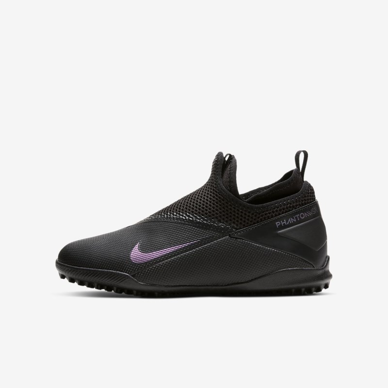 Nike Jr. Phantom Vision 2 Academy Dynamic Fit TF Fodboldsko Børn Sort | NJ4064-396