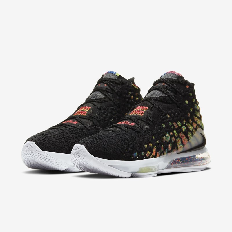 Nike LeBron 17 Basketball Sko Dame Sort | JQ0190-389