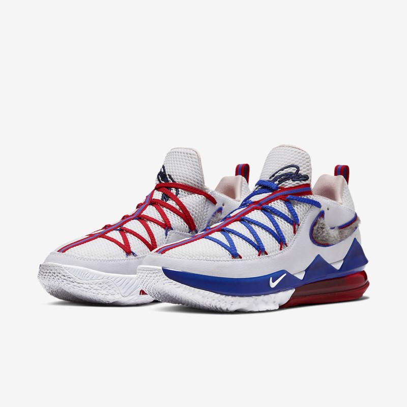 Nike LeBron 17 Lav Tune Squad Basketball Sko Dame Hvide | ZL2579-247