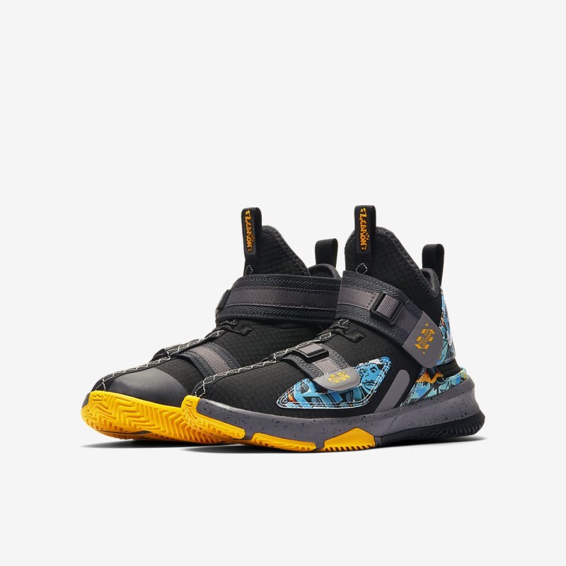 Nike LeBron Soldier 13 FlyEase Basketball Sko Børn Sort | BH6674-913