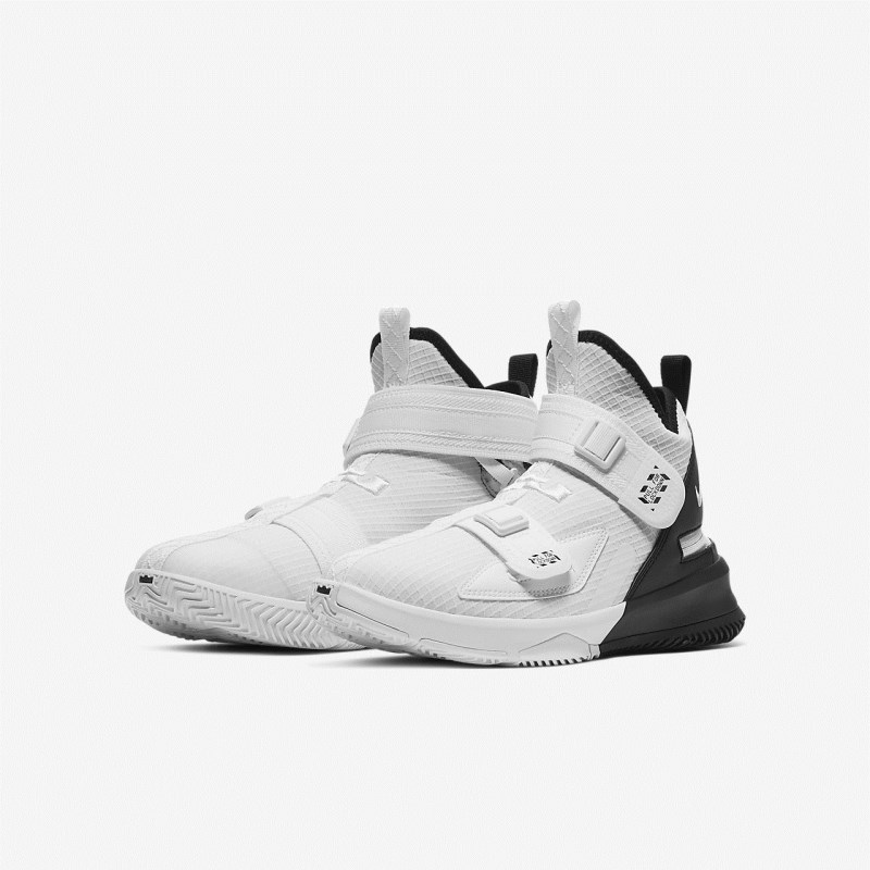 Nike LeBron Soldier 13 FlyEase Basketball Sko Børn Hvide | IE6477-258