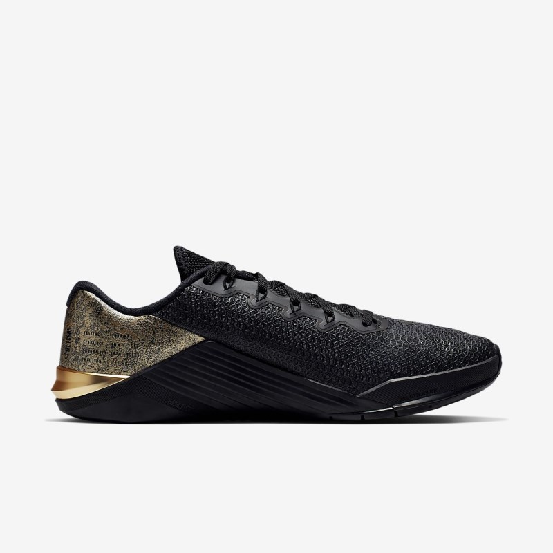 Nike Metcon 5 Black x Gold Træningssko Herre Sort | MS9519-890