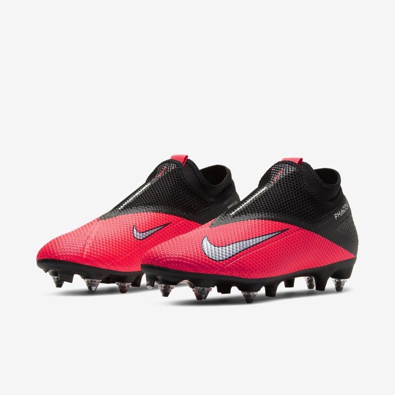 Nike Phantom Vision 2 Academy Dynamic Fit SG-PRO Anti-Clog Traction Fodboldsko Dame Rød | PF5269-224
