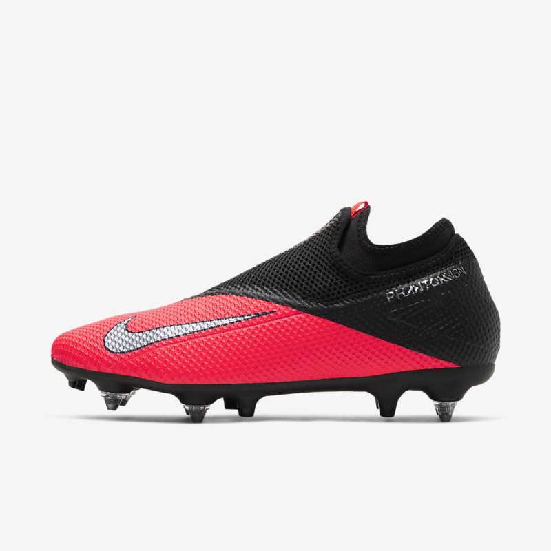 Nike Phantom Vision 2 Academy Dynamic Fit SG-PRO Anti-Clog Traction Fodboldsko Dame Rød | PF5269-224