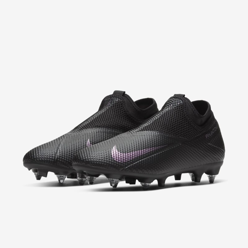 Nike Phantom Vision 2 Academy Dynamic Fit SG-PRO Anti-Clog Traction Fodboldsko Dame Sort | TM7897-080