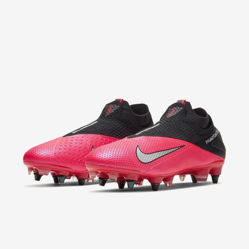 Nike Phantom Vision 2 Elite Dynamic Fit SG-PRO Anti-Clog Traction Fodboldsko Dame Rød | KZ3176-960