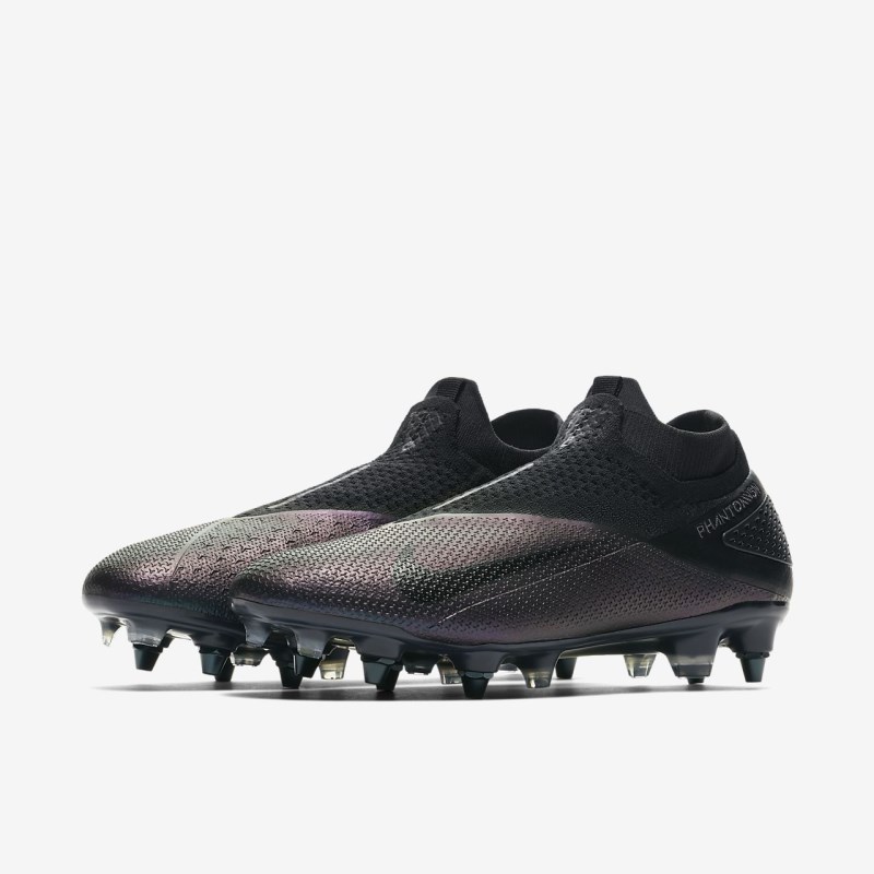 Nike Phantom Vision 2 Elite Dynamic Fit SG-PRO Anti-Clog Traction Fodboldsko Dame Sort | SV7267-184