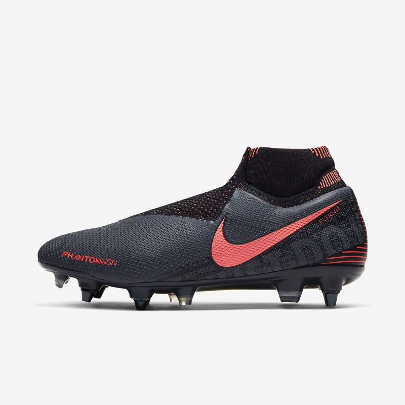 Nike Phantom Vision Elite Dynamic Fit Anti-Clog SG-PRO Fodboldsko Dame MørkeGrå | BL1741-234