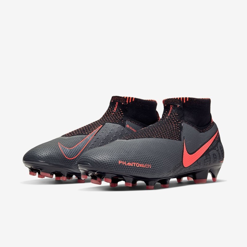 Nike Phantom Vision Elite Dynamic Fit FG Fodboldsko Dame MørkeGrå | TG0579-518