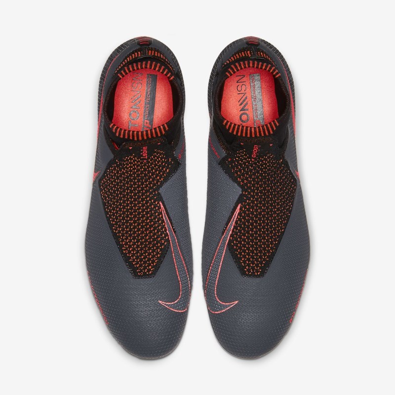 Nike Phantom Vision Elite Dynamic Fit FG Fodboldsko Dame MørkeGrå | TG0579-518