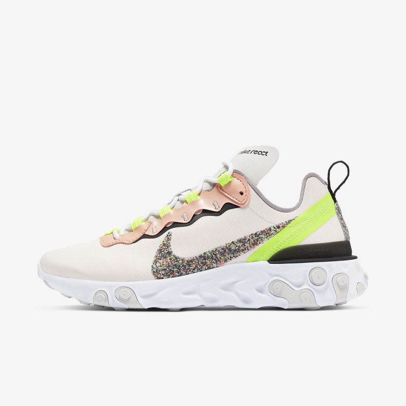 Nike React Element 55 Premium Sneakers Dame LysePink | OE8178-418