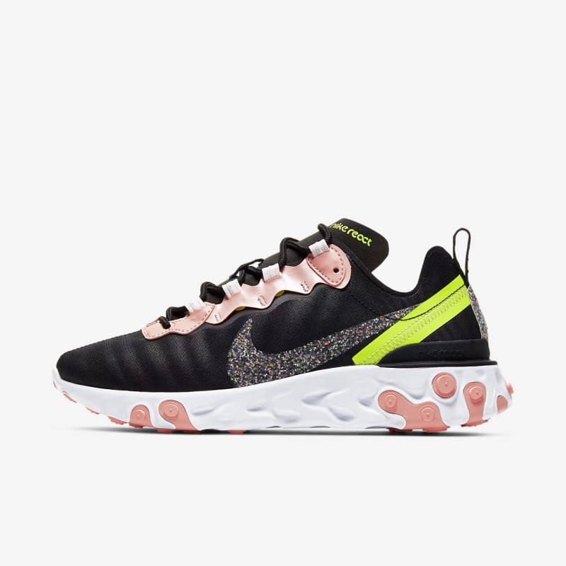 Nike React Element 55 Premium Sneakers Dame Sort | VM1636-258
