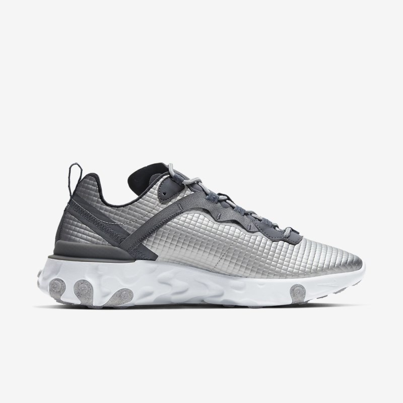 Nike React Element 55 Premium Sneakers Herre Sølv | LE9396-790